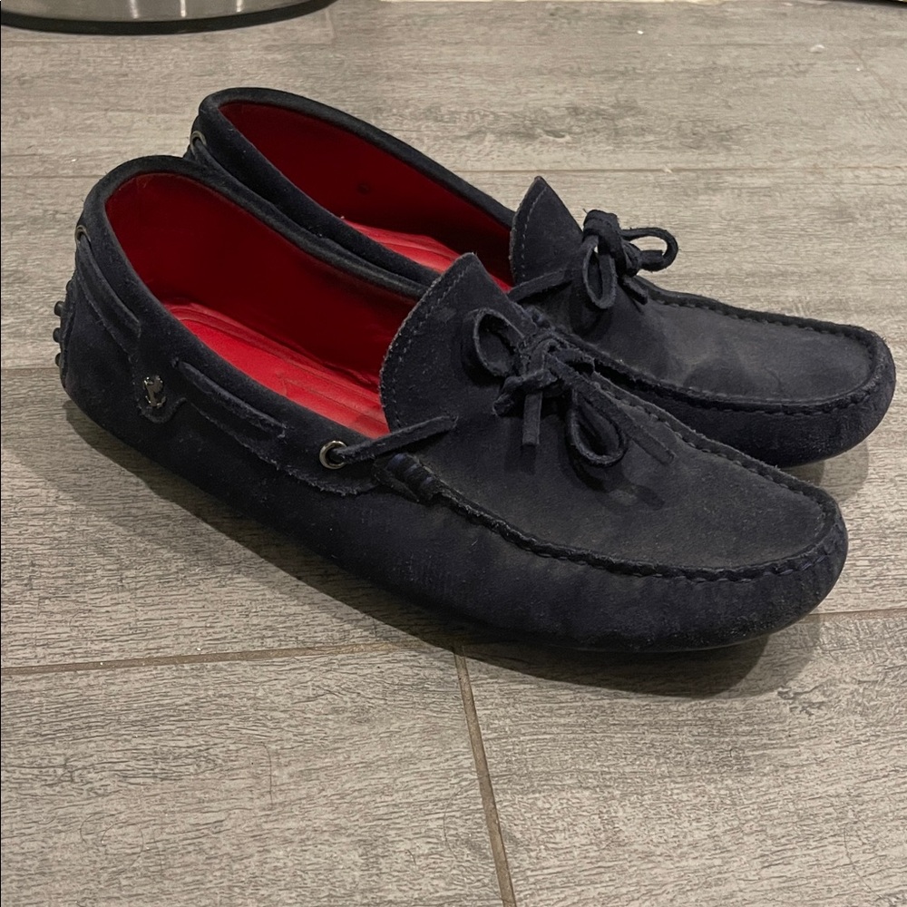 Tod’s x Ferrari Black Loafers with Red Interior